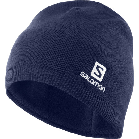 Bonnet d'hiver Salomon Beanie bleu foncé Nightish