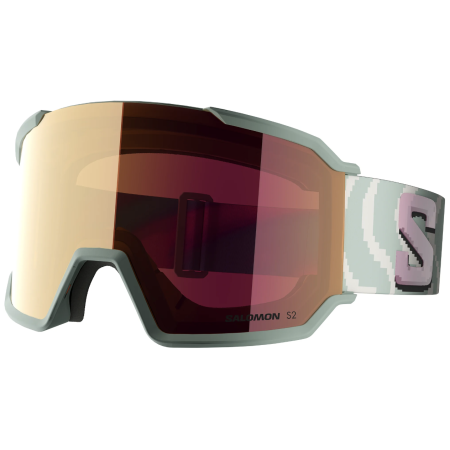 Masques ski Salomon S/VIEW 3 ML vert GREEN/Ruby