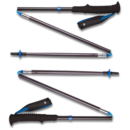 Bâtons randonnée Black Diamond Distance Z Poles noir / bleu Pewter