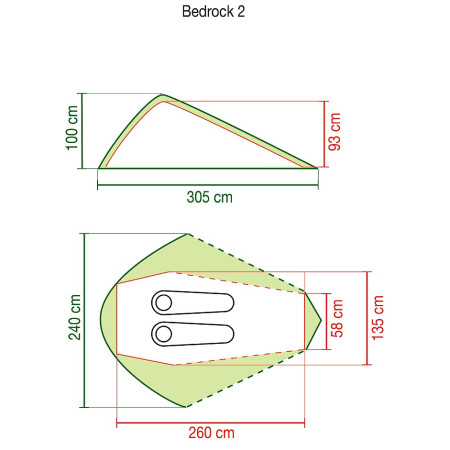 Tente ultra-légères Coleman Bedrock 2