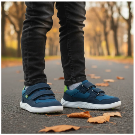Chaussures barefoot toutes saisons pour enfant Bugga Safi Blue