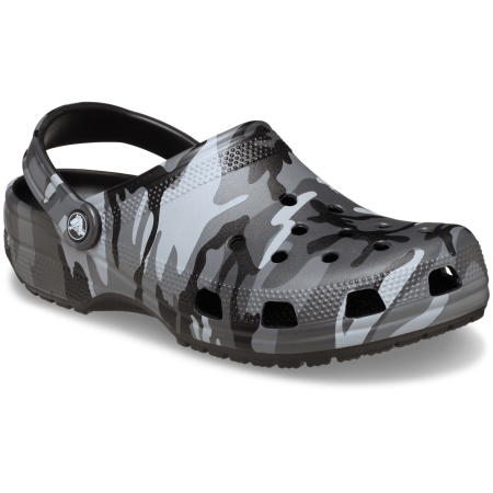 Pantoufles Crocs Classic Camouflage Clog noir / gris Black/Slate Grey