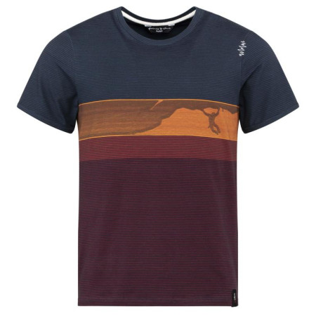 T-shirt homme Chillaz Kamu Climbing bleue / rouge Multicolor Red