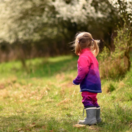 Pantalon softshell enfant WAMU Mozaika purple