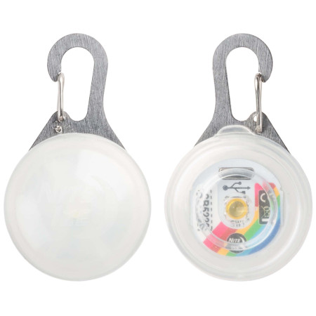 Lumière pour chien Nite Ize Spotlit Rechargeable Collar Light - Disc-O Tech blanc Disc-O Tech