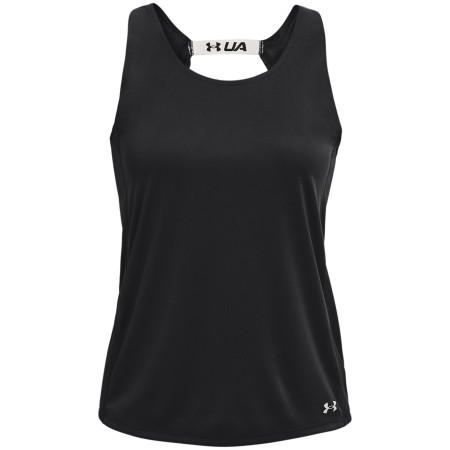 Top femme Under Armour Fly By Tank vert Black / Black / Reflective