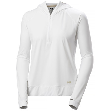 Sweat-shirt femme Helly Hansen W Shine Solen 1/2 Zip Hoodie blanc 001 WHITE