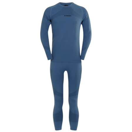 Sous-vêtements thermiques hommes Fundango Seamless Baselayer Set bleu foncé patriot blue