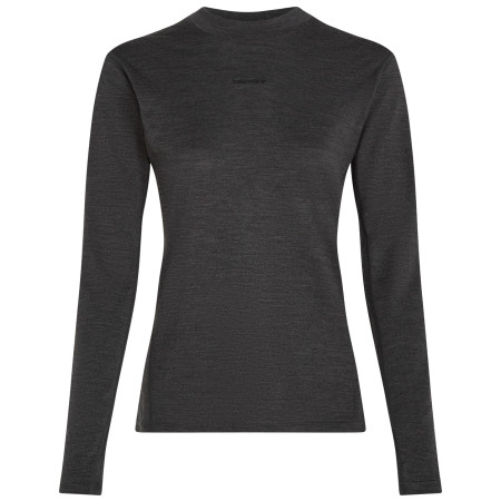 T-shirt fonctionnel femme Icebreaker Women 200 MerinoFine™ Ace LS Mock Neck gris foncé Jet Hthr-011