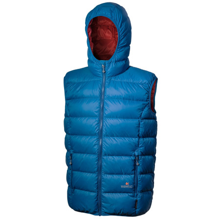 Gilet homme Warmpeace Alamo bleue Petrol/MarsRed