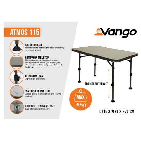 Table Vango Atmos 115