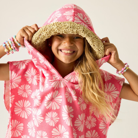 Poncho enfant Regatta Kids Towel Robe PinkHazPetal