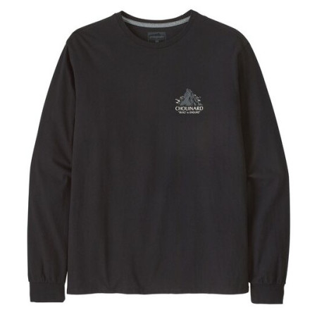 T-shirt homme Patagonia M's L/S Chouinard Crest Responsibili-Tee noir Black