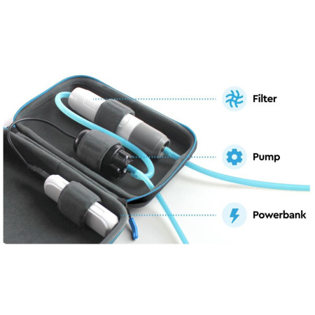 Filtre à eau GoSun Flow Pro filtrace vody s čerpadlem 12V