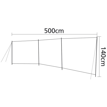 Paravent Bo-Camp Brendan - 3 díly