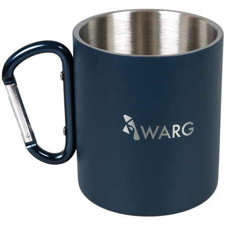 Tasse à mousqueton Warg Steelos Carabine 400 ml bleu foncé dark blue