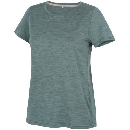 T-shirt femme MOOA Merino Lyolite Horizon 150 Comfy bleu dusty teal