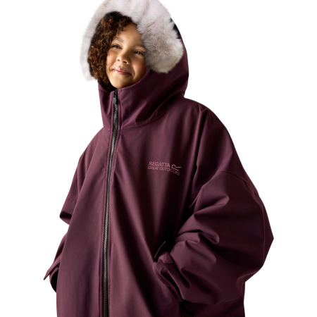 Manteau imperméable pour enfant Regatta Junior Waterproof Changing Robe Pro Fig