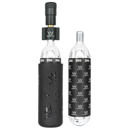 Pompe Peaty´s Holeshot Co2 Pumpa + Bombičky 2 Ks - Mtb noir black