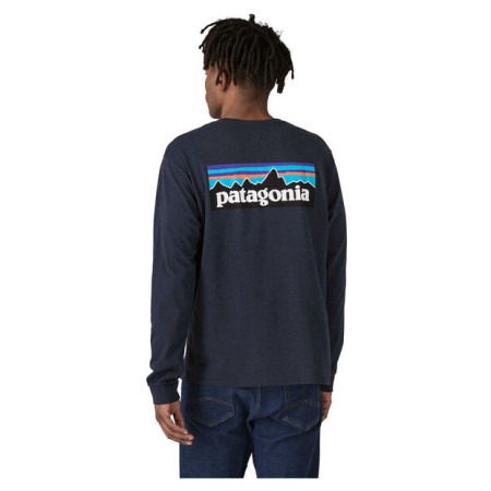 T-shirt homme Patagonia P-6 Logo Responsibili Tee LS