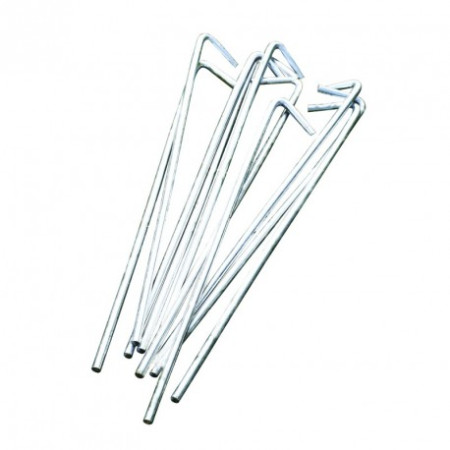 Piquets tente Regatta 8in. Steel Pegs argenté