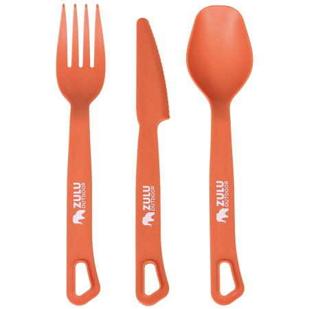 Set de couverts Zulu Easy Picnic Cuttlery 3in1 orange orange