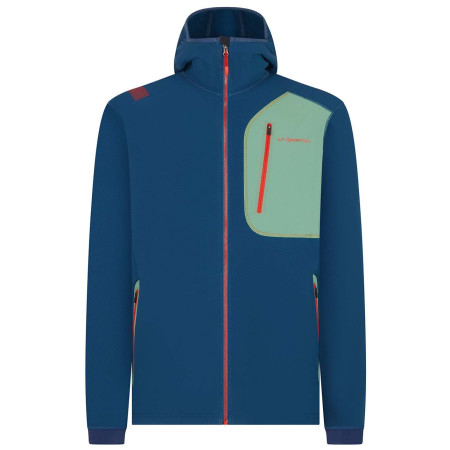 Sweat-shirt homme La Sportiva Avok Hoody M bleu / vert Opal/Grassgreen
