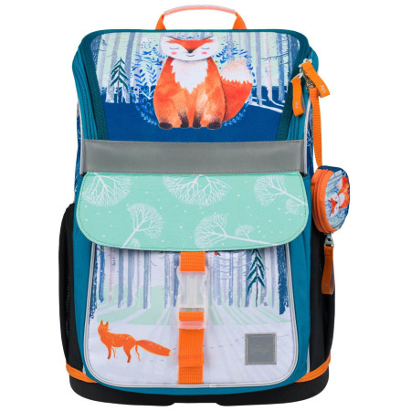 Sac à dos scolaire Baagl Zippy bleu / orange