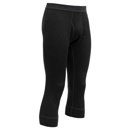 Pantalon sous-vêtements homme Devold Expedition Man 3/4 Long Johns W/Fly vert Black