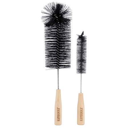 Brosse bouteilles Kambukka Ensemble 2 brosses de nettoyage pour bouteilles