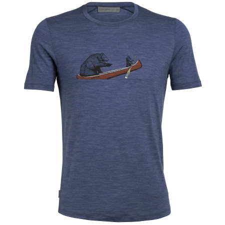 T-shirt homme Icebreaker Sphere SS Crw Canoe Companions bleue EstateBlueHthr