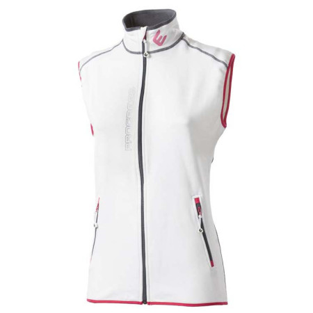 Gilet femme Progress Tara blanc White/Pink