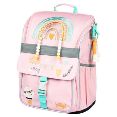 Sac à dos écolier Baagl Zippy rose Duha růžová