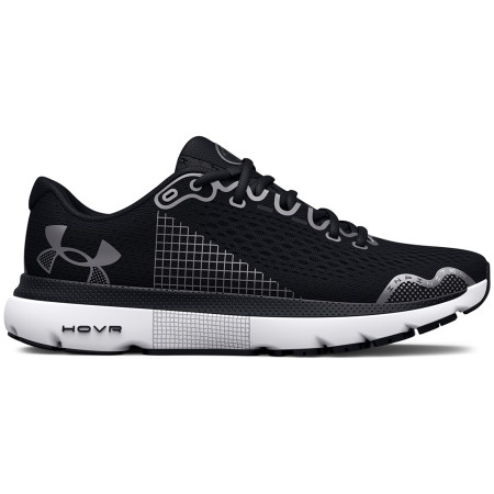 Chaussures de running hommes Under Armour HOVR Infinite 4 noir / blanc Black / White / Metallic Gun Metal