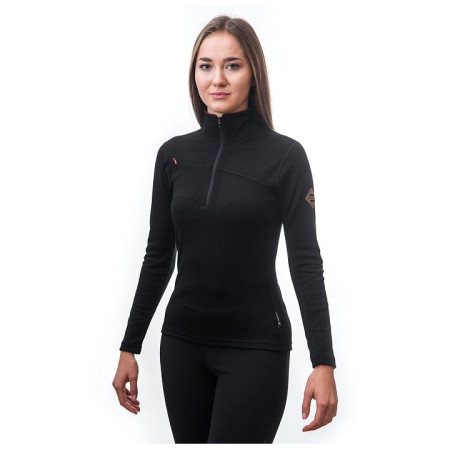 Sweat-shirt femme Sensor Merino Upper krátký zip