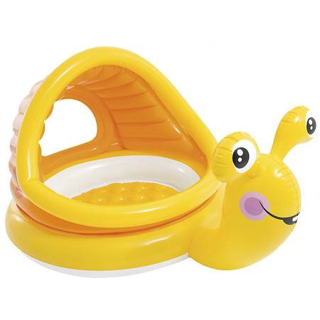 Piscine Intex Lazy Snail Shade Pool 57124NP jaune