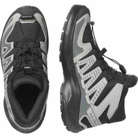 Chaussures enfant Salomon Xa Pro Mid Wp J Black-Sedona Sage-Wrought Iron