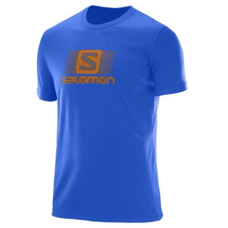 T-shirt homme Salomon Blend Logo Ss Tee M bleue SurfTheWeb