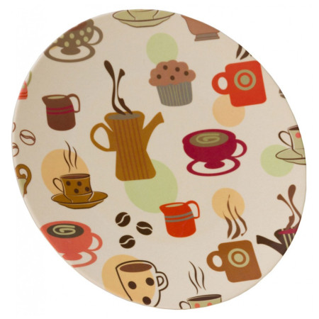 Assiette Vango Bamboo Dinner Plate beige CoffeeCupPrint