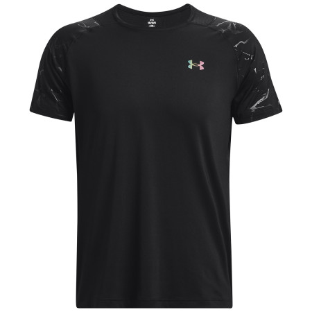 T-shirt fonctionnel homme Under Armour Rush Emboss SS vert Black / / Black