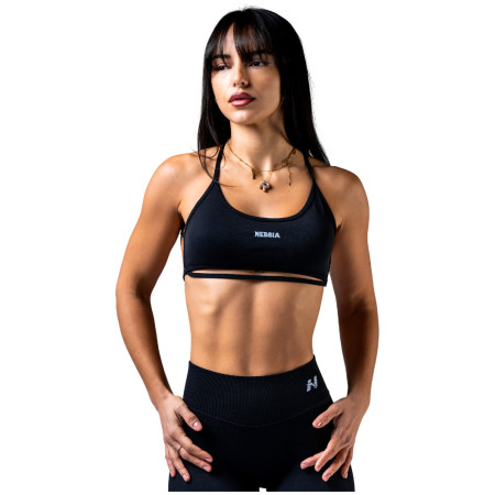 Soutien-gorge sport Nebbia Open-back sports Bra Power noir BLACK