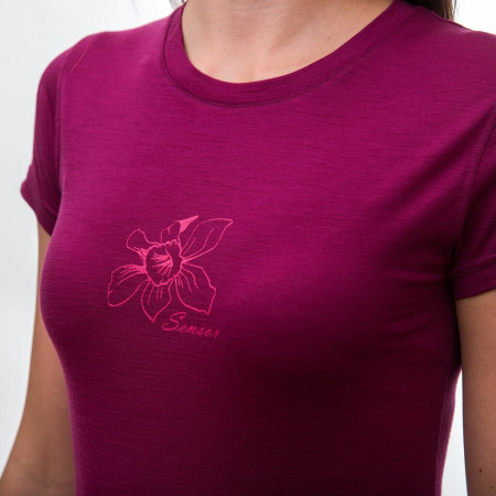 T-shirt femme Sensor Merino Wool PT Orchidea