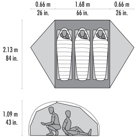 Tente ultra-légères MSR FreeLite 3