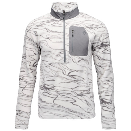 Sweat-shirt homme Black Diamond Rift HZ Fleece Jacket gris Relief-Alloy-Steel Grey