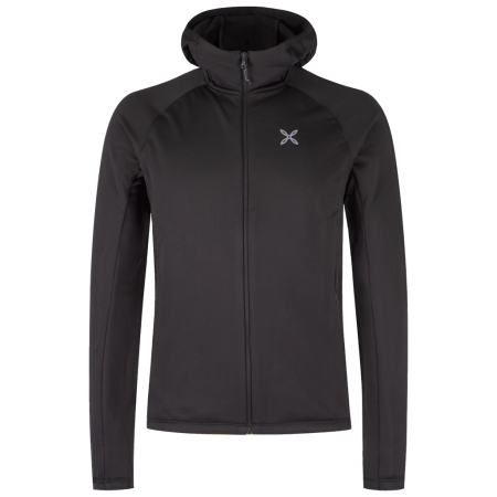 Sweatshirt fonctionnel homme Montura Fadis Grid Hooded Maglia noir Black