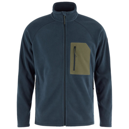 Sweat-shirt homme Fjällräven Kaipak Fleece M bleu Dark Navy-Laurel Green