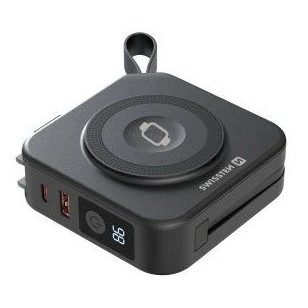 Banque d'énergie Swissten 10000 mAh All-in-one PRO power bank noir