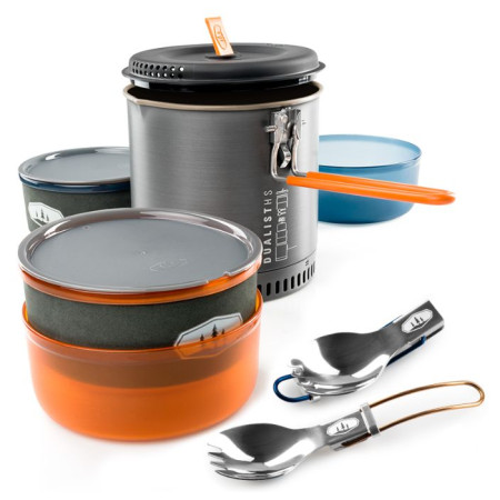 Set de vaisselle GSI Outdoors Halulite Dualist HS girs
