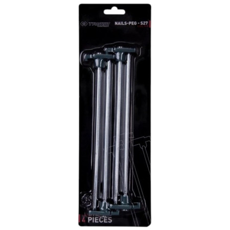 Jeu de piquets Trimm kolík NAILS-PEG - S27 - sada 4 ks argenté silver
