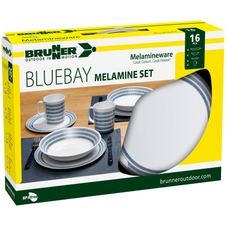 Ensemble vaisselle Brunner Melamine Set Bluebay